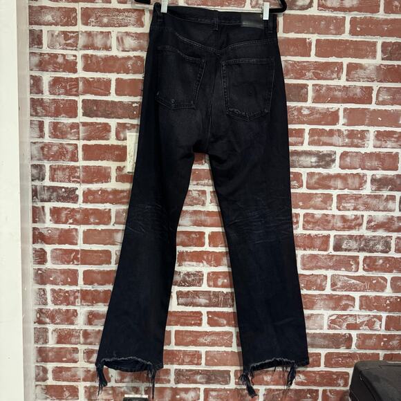 R13 Izzy Drop Crotch Jake Black Wash Loose Jean Size 27” EUC - Picture 2 of 11